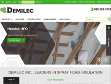 Tablet Screenshot of demilec.com